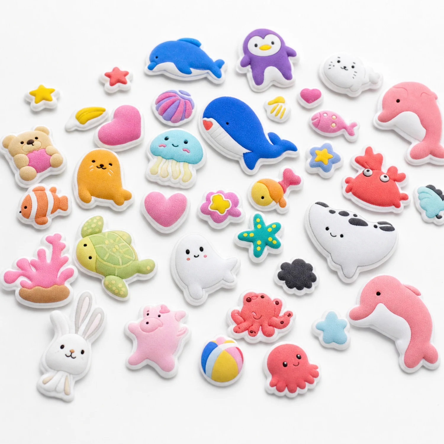 Hình ảnh mẫu nhãn dán puffy tùy chỉnh