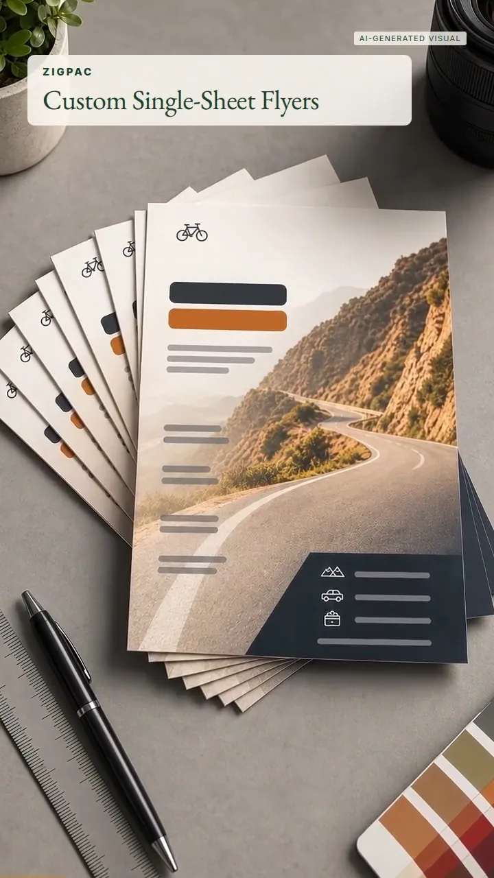 In tờ rơi tùy chỉnh cho tờ rơi quảng bá một tờ: Video ngắn