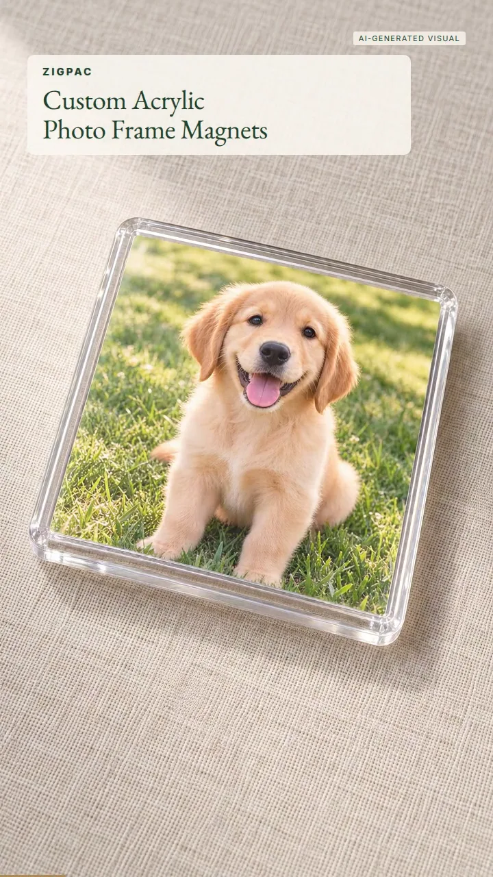 Nam châm khung ảnh acrylic tùy chỉnh cho tủ lạnh và quà tặng cá nhân hóa: Video ngắn